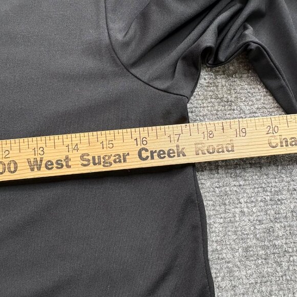 Bob Mackie Wearable Art Top Womens XXS Black Tunic Sequin Chevron‎ Party Formal - Picture 11 of 16